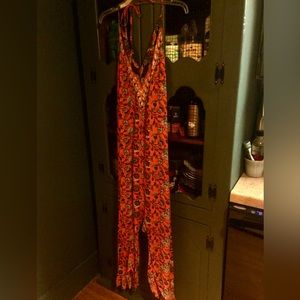 Free People halter jumpsuit